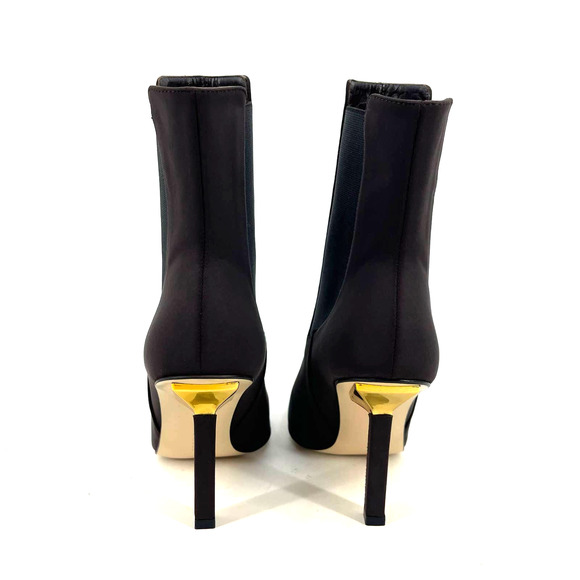 Good American High Kickstand Suede Bootie Size 7 Chocolate Brown GA118N-X - Picture 6 of 9